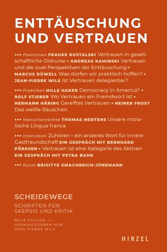 Enttäuschung und Vertrauen