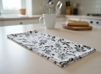 Vánoční bavlněná utěrka FESTIVE XMAS bílá 40x60 cm 100% bavlna