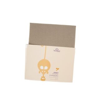 TRÄUMELAND prostěradlo do junior postele bavlna 90 x 200 Taupe