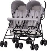 CHIPOLINO Kočárek pro dvojčata golfový Double Point Blackberry