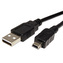 USB kabel (2.0), USB A samec - miniUSB samec, 1m, černý