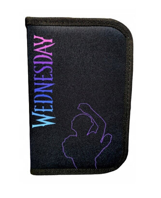 Penál 1 zip Wednesday  - prázdný