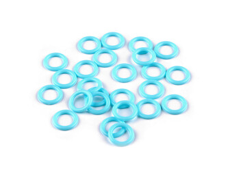 Plastový kroužek / pomůcka na pletení Ø10; 12; 14 mm - 100 ks - 2 (12 mm) modrá azurová