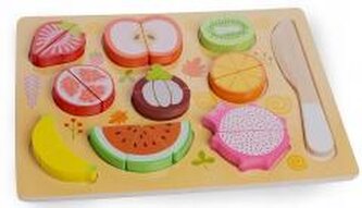 Owoce drewniane do krojenia na magnes