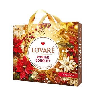 Kolekce čajů Lovaré Winter Bouquet Christmas (30 sáčků) 52,5 g