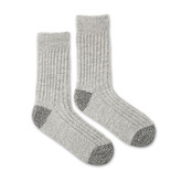 Vlněné ponožky Vlnáč Melír žebro šedé base_color S (35-38)