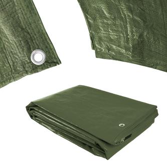 Plachta Procraft GT5x6 120g/m2 nepromokavá s oky 5x6 m zelená | GT5x6