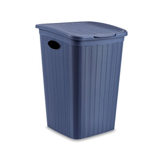 Koš na prádlo Elegance 50 l, modrý