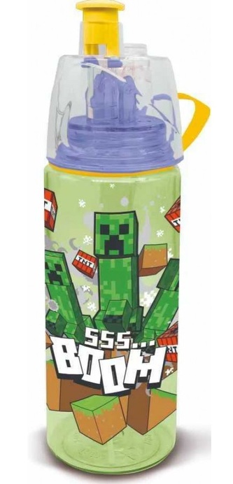 Plastová láhev na pití MINECRAFT  s rozprašovačem 580 ml
