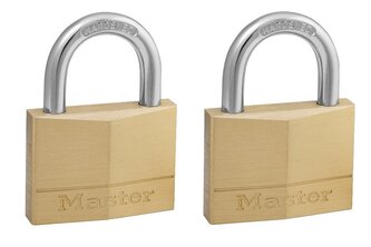 Visací zámek MASTER LOCK 150EURT 2 x 50 mm, mosazný
