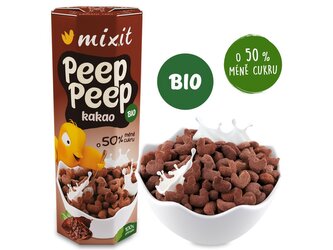müsli Mixit BIO Cereálie Peep Peep kakao 280g