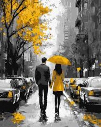 Malowanie po numerach - Przez romantyczne ulice