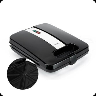 Sendvičovač Huslog pro 4 sendviče 1800W černý
