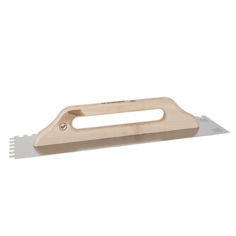 KUBALA - WOOD LINE hladítko nerezové 480x130mm zub 12x12 - dřevěná rukojeť