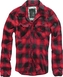 Košile Brandit Check Shirt - červená-černá, S