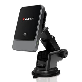 Verbatim CND-03 magnetická bezdrátová nabíječka do auta Charge 'n' Drive, RGB, černá