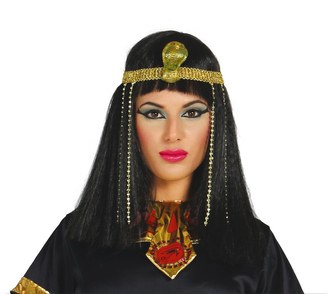 Paruka Kleopatra s čelenkou