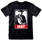 Pánské tričko Indiana Jones: Indy (2XL) černá bavlna