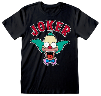 Pánské tričko The Simpsons|Simpsonovi: Krusty Joker (M) černá bavlna