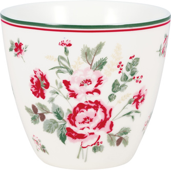 Porcelánový hrnek na latté Leonora White