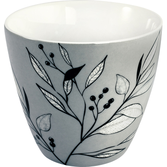 Porcelánový hrnek na latté Drew Grey