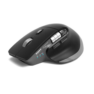 PORT CONNECT Ultimate COLLECTION, bezdrátová dobíjecí myš, Bluetooth, FreeWheel, 4000 DPI, černá