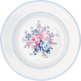 Porcelánový dezertní talířek Laura Petit White malý