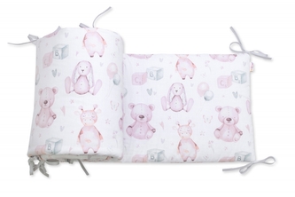 Mantinel do postýlky, bavlna, Veselé hračky, 180 x 30 cm Mantinel do postýlky, bavlna, Veselé hračky, 180 x 30 cm