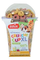Pochoutka CRUNCHYCUP XL kukuř/řepa/vojtěška 170g Zolux