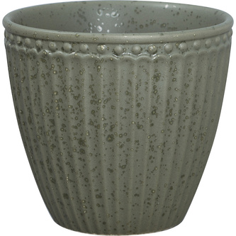 Porcelánový hrnek na latté Alice Olive Green