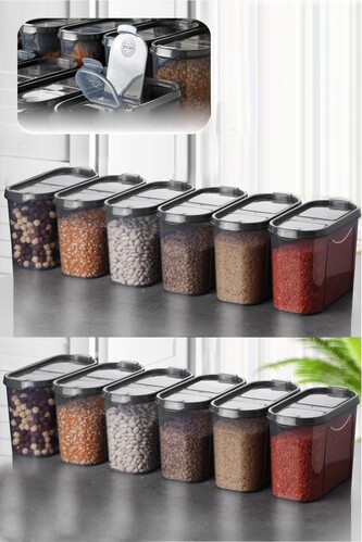 Sada kuchyňských boxů Dsad 12 kusů antracit