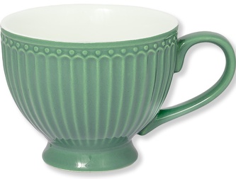 Porcelánový hrnek na čaj Alice Dusty Green