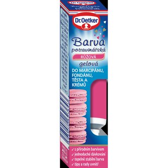 Barva gelová potravinářská růžová 10g - Dr. Oetker Barva gelová potravinářská růžová 10g - Dr. Oetker
