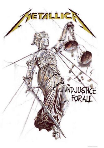 Textilní plakát - vlajka Metallica: And Justice For All (70 x 106 cm)
