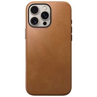 Nomad Traditional Leather case, english Tan-C, iPhone 16 Pro Max