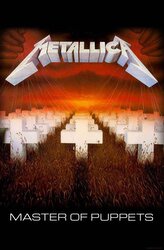 Textilní plakát - vlajka Metallica: Master Of Puppets (70 x 106 cm)