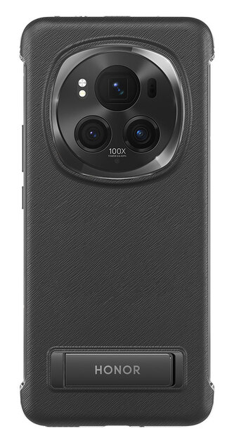 HONOR Magic6 Pro PU Bracket Case, Black