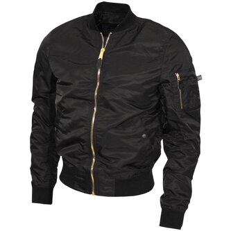 Bunda pilotní MFH Airforce MA1 - černá, XL