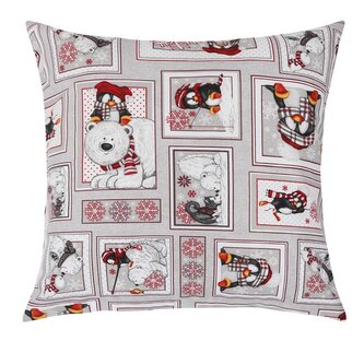 Polštářek VÁNOCE - Patchwork zimní - 40x40 cm