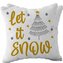 Poduszka świąteczna z napisem Let It Snow
