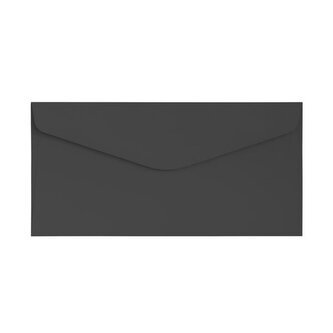 Ozdobné obálky hladké - DL, 120 g, černé, 10 ks