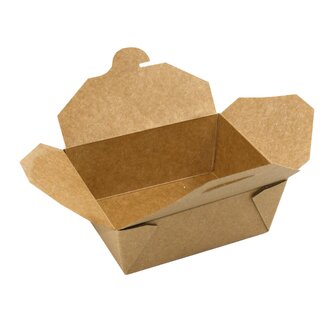 Krabička / box (PAP-Mix/PET) nepromastitelný kraft `S` 110 x 95 x 65 mm 700ml (50 ks)