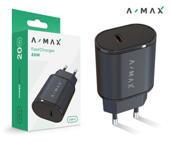 Chytrá nabíječka A-MAX Power Delivery 20W USB-C, bílá Chytrá nabíječka A-MAX Power Delivery 20W USB-C, bílá