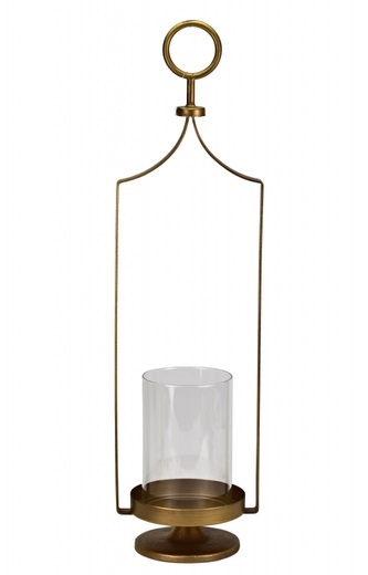 Kovový svícen 12x14x47 cm zlatý