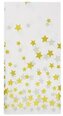 Obrus złote gwiazdki biały