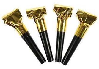 Gwizdki glam party 4szt Gwizdki glam party 4szt