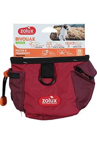 Taška na pamlsky BIVOUAK červená Zolux