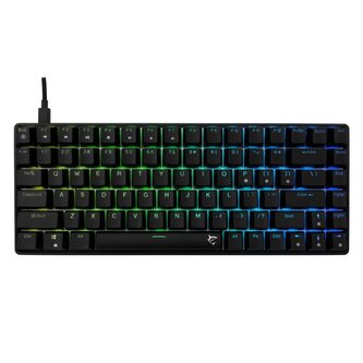 White Shark herní mechanická klávesnice HAMACHI, RGB, modrý switch, US layout, černá (GK-005121)