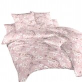 Dadka Povlečení krep Kvítí na pudrovém 240x200, 2x70x90 cm