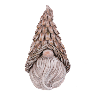 Hlava trpaslíka - zahradní dekorace, magnesium, šedá